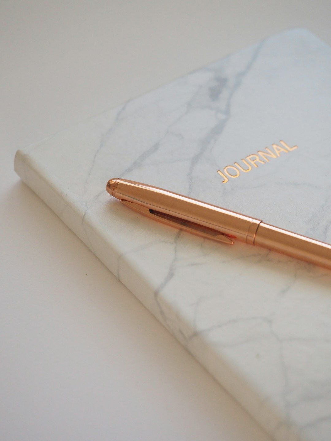 luxury desk with gold pen