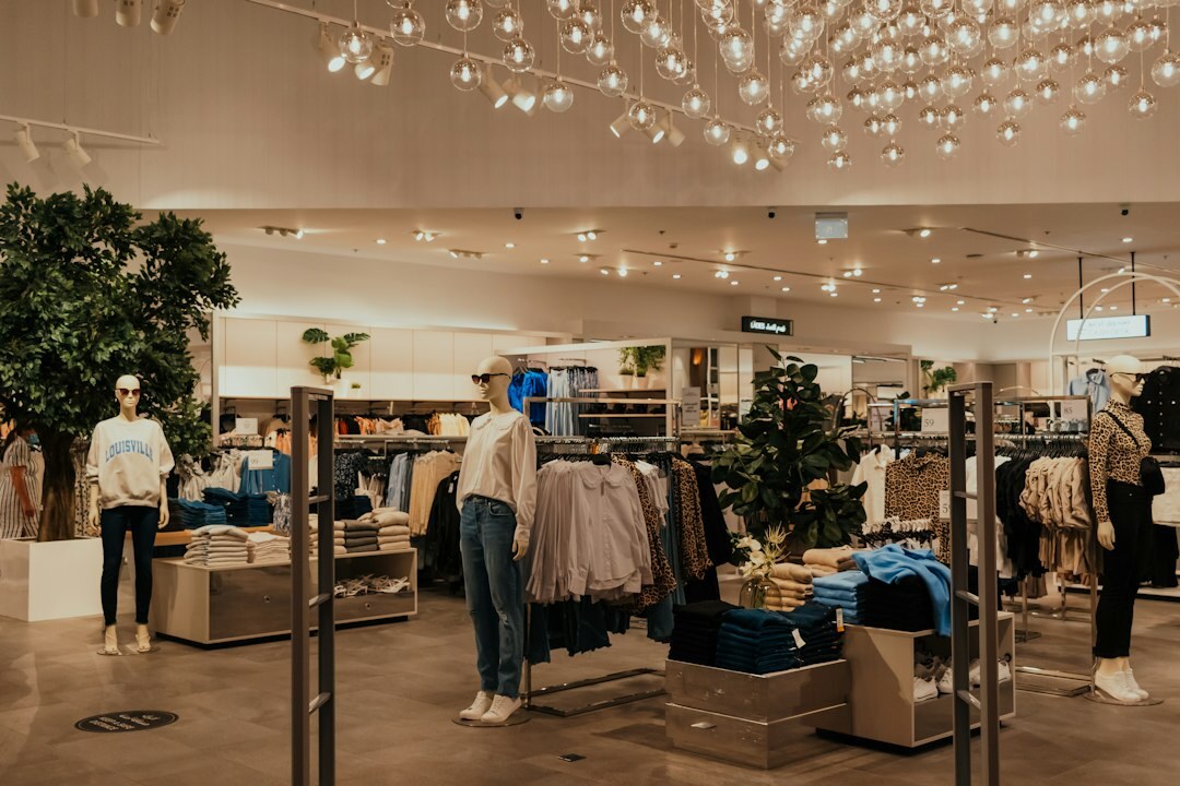 luxury fashion collection display