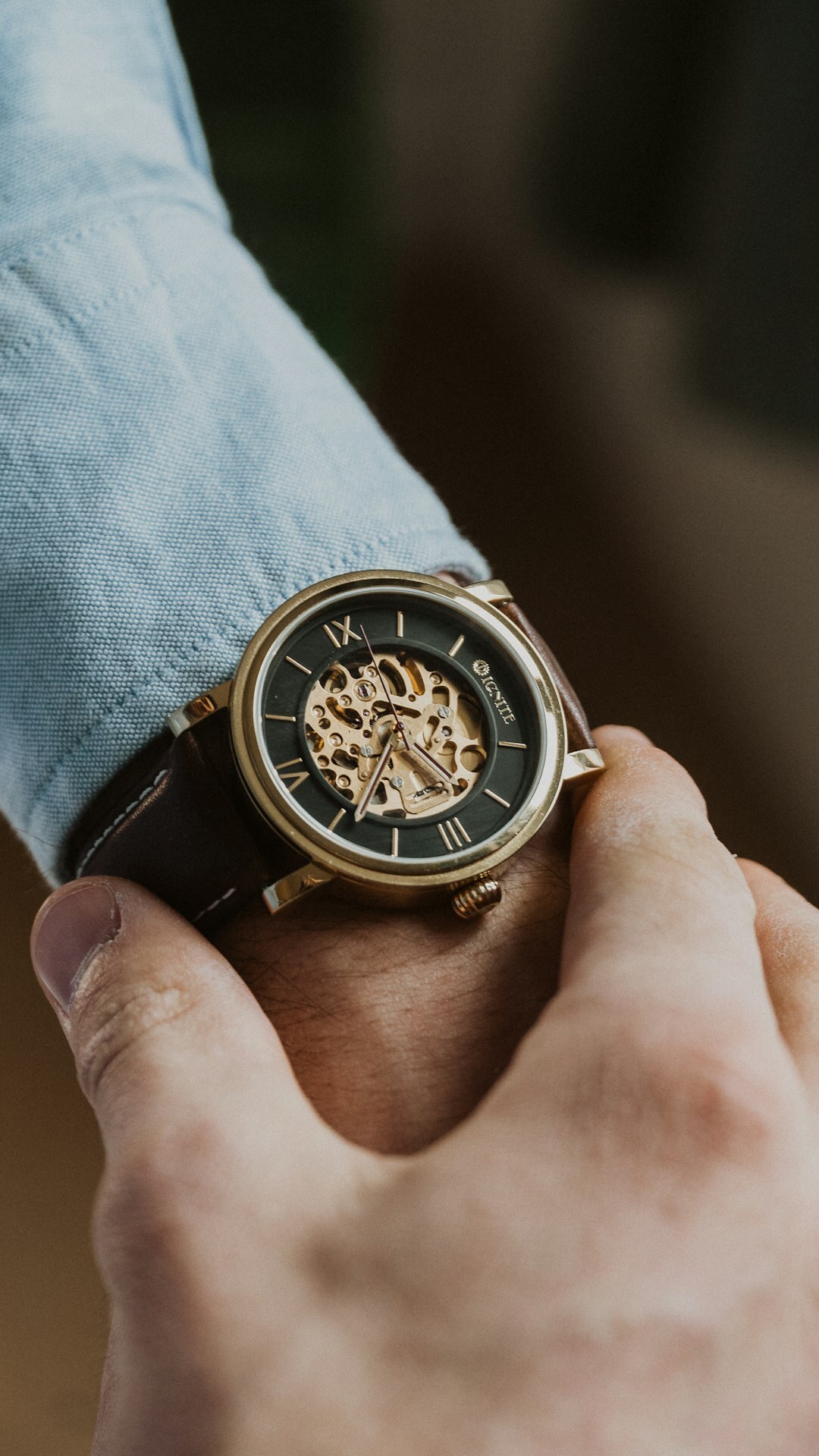 luxury watch close up